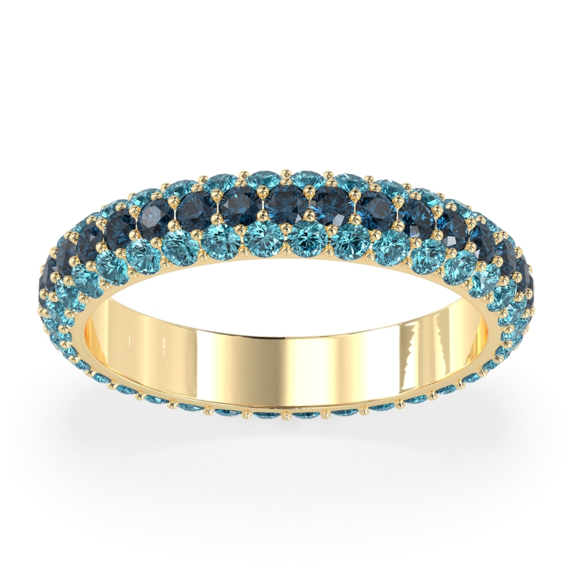 Fully Studded Eternity Vartula Band