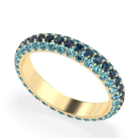 Fully Studded Eternity Vartula Band