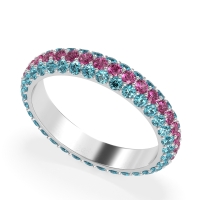 Fully Studded Eternity Vartula Band