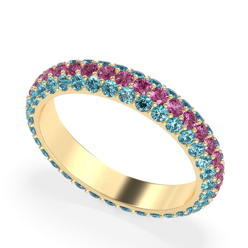 Fully Studded Eternity Vartula Band