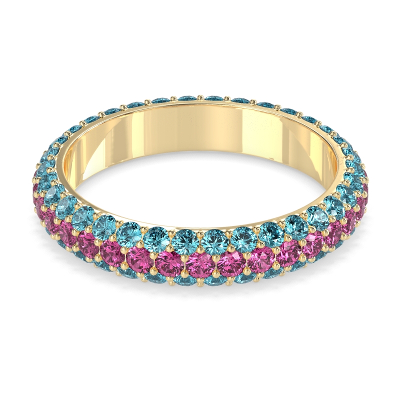 Fully Studded Eternity Vartula Band