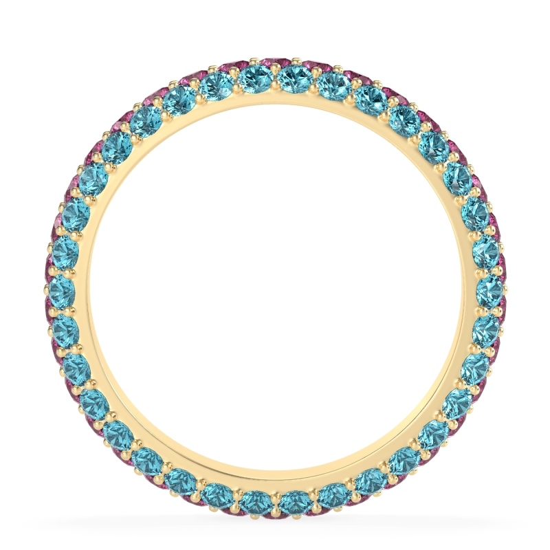 Fully Studded Eternity Vartula Band