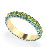 Fully Studded Eternity Vartula Band