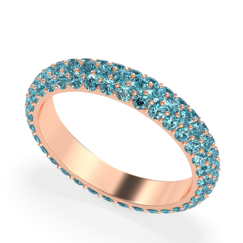 Fully Studded Eternity Vartula Band