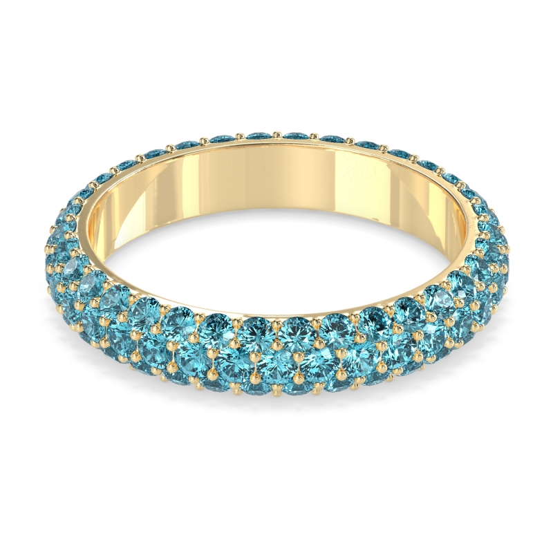Fully Studded Eternity Vartula Band