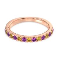 Half-Eternity Pave Milgrain Janu Band