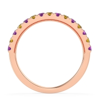 Half-Eternity Pave Milgrain Janu Band