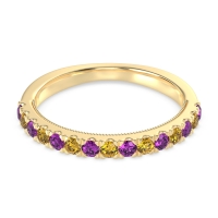 Half-Eternity Pave Milgrain Janu Band