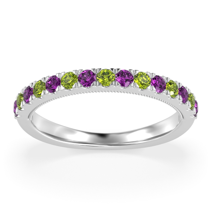 Half-Eternity Pave Milgrain Janu Band