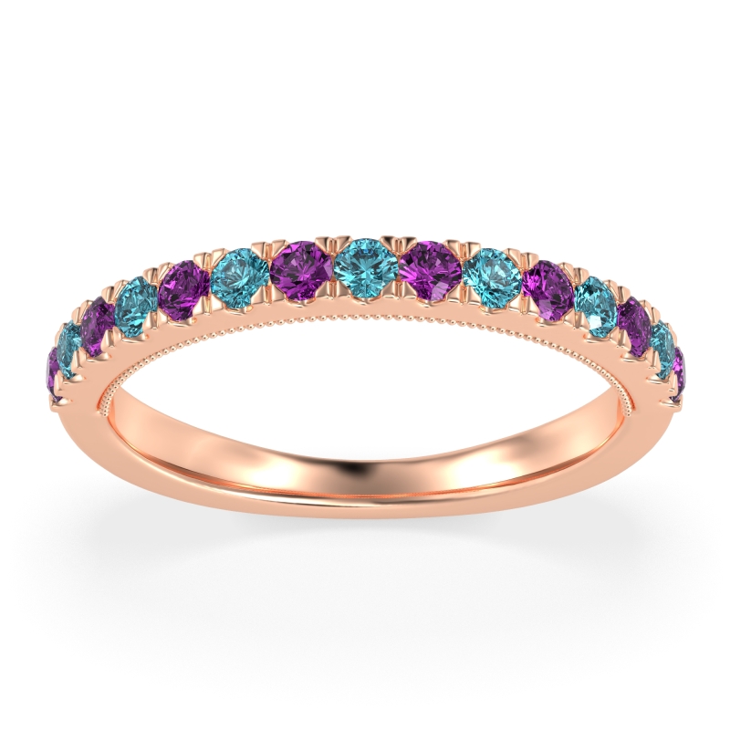 Half-Eternity Pave Milgrain Janu Band