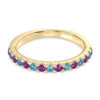 Half-Eternity Pave Milgrain Janu Band