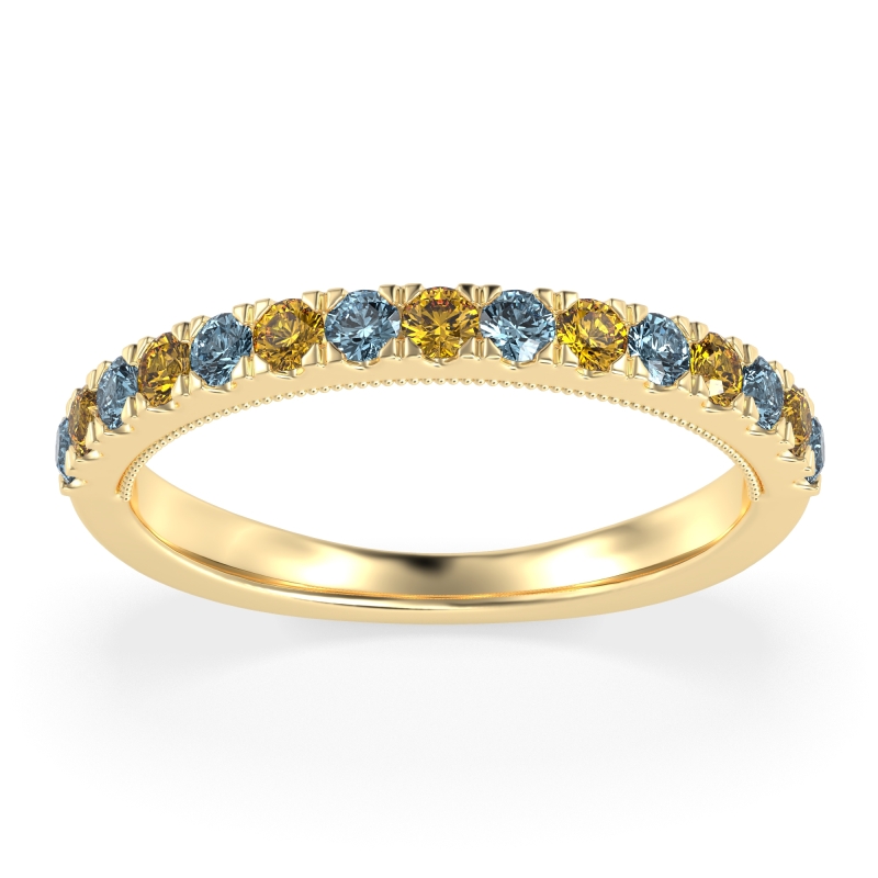 Half-Eternity Pave Milgrain Janu Band