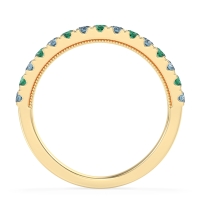 Half-Eternity Pave Milgrain Janu Band