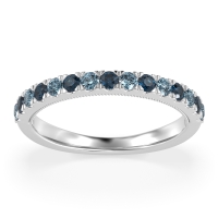 Half-Eternity Pave Milgrain Janu Band