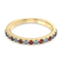 Half-Eternity Pave Milgrain Janu Band