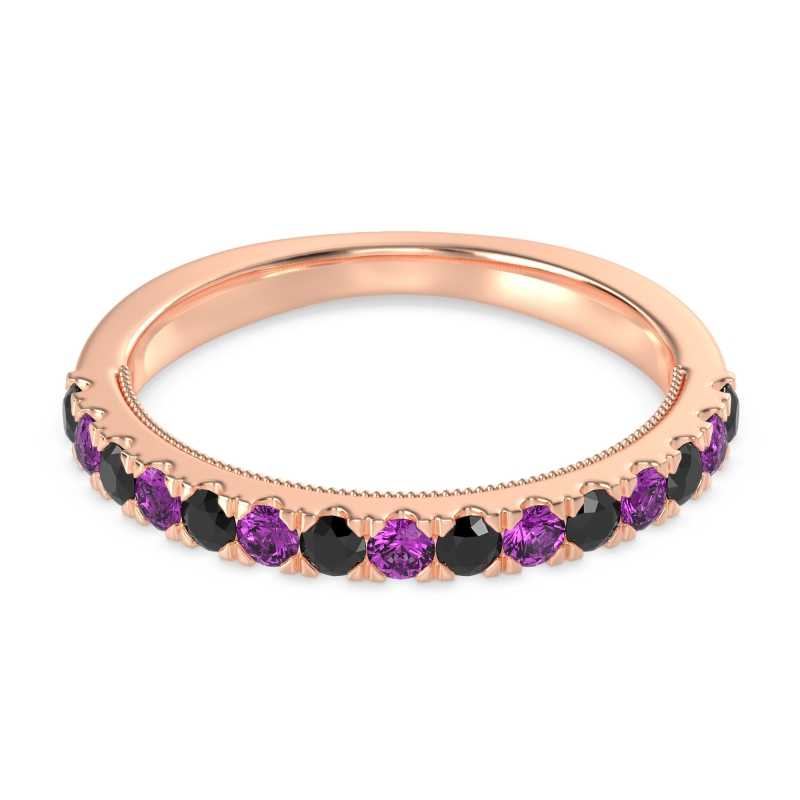 Half-Eternity Pave Milgrain Janu Band