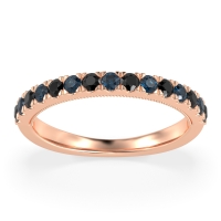 Half-Eternity Pave Milgrain Janu Band