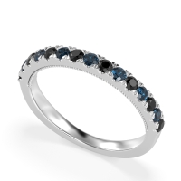 Half-Eternity Pave Milgrain Janu Band