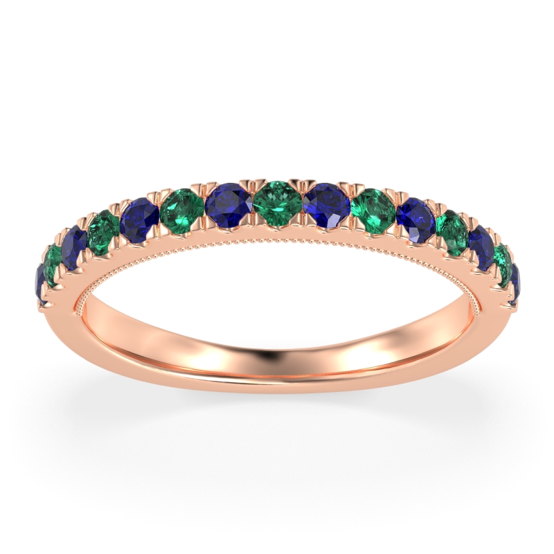 Half-Eternity Pave Milgrain Janu Band