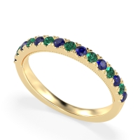 Half-Eternity Pave Milgrain Janu Band