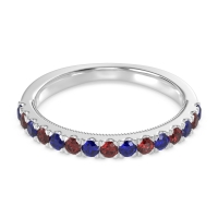 Half-Eternity Pave Milgrain Janu Band