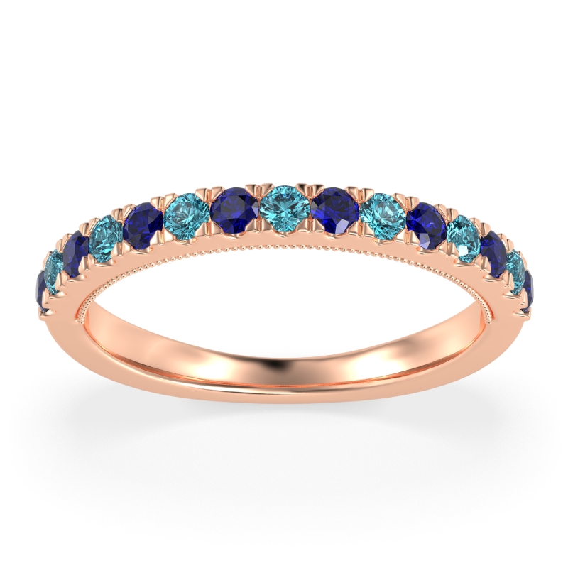 Half-Eternity Pave Milgrain Janu Band