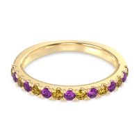Half-Eternity Pave Milgrain Janu Band