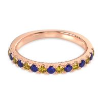 Half-Eternity Pave Milgrain Janu Band