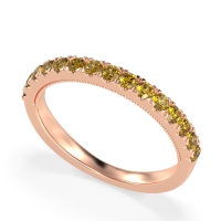 Half-Eternity Pave Milgrain Janu Band