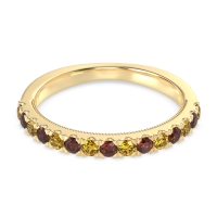 Half-Eternity Pave Milgrain Janu Band