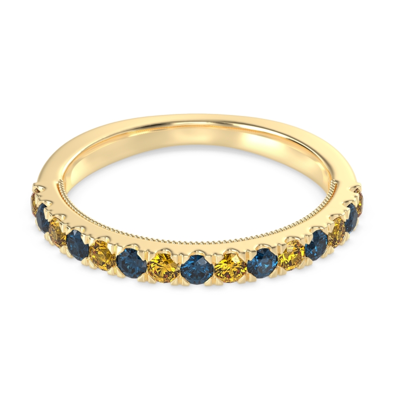 Half-Eternity Pave Milgrain Janu Band