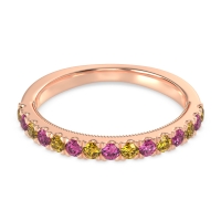 Half-Eternity Pave Milgrain Janu Band