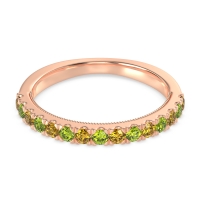 Half-Eternity Pave Milgrain Janu Band