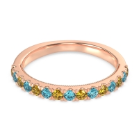 Half-Eternity Pave Milgrain Janu Band