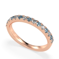 Half-Eternity Pave Milgrain Janu Band