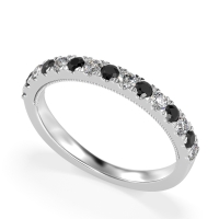 Half-Eternity Pave Milgrain Janu Band