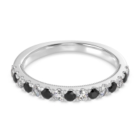 Half-Eternity Pave Milgrain Janu Band