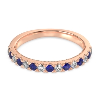 Half-Eternity Pave Milgrain Janu Band