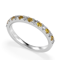 Half-Eternity Pave Milgrain Janu Band