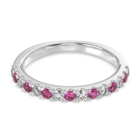 Half-Eternity Pave Milgrain Janu Band