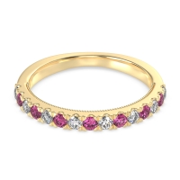 Half-Eternity Pave Milgrain Janu Band