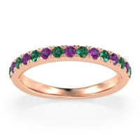 Half-Eternity Pave Milgrain Janu Band