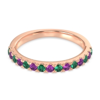 Half-Eternity Pave Milgrain Janu Band