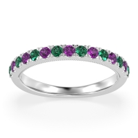 Half-Eternity Pave Milgrain Janu Band