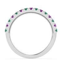 Half-Eternity Pave Milgrain Janu Band