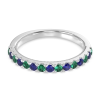 Half-Eternity Pave Milgrain Janu Band