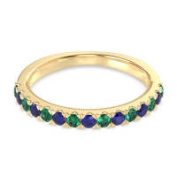 Half-Eternity Pave Milgrain Janu Band