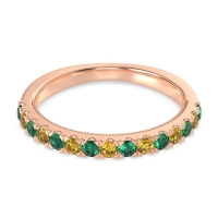 Half-Eternity Pave Milgrain Janu Band