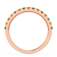 Half-Eternity Pave Milgrain Janu Band