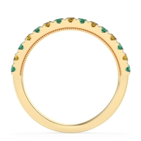 Half-Eternity Pave Milgrain Janu Band